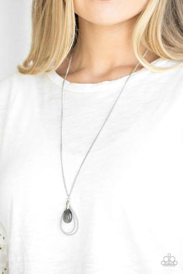 Paparazzi Necklace ~ Teardrop Tranquility - Black