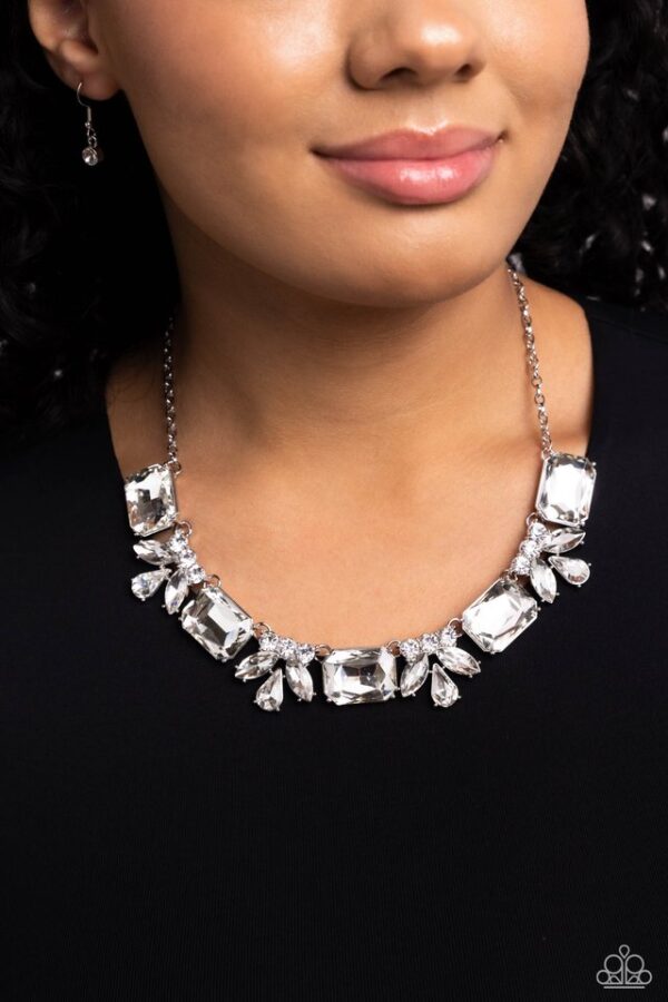 Paparazzi Necklace ~ Long Live Sparkle - White