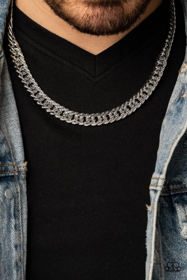 Paparazzi Necklace ~ Urban Uppercut - Silver