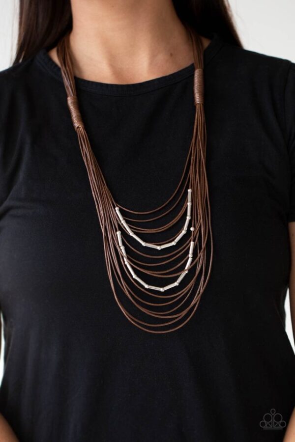 Paparazzi Necklace ~ Nice CORD-ination - Brown