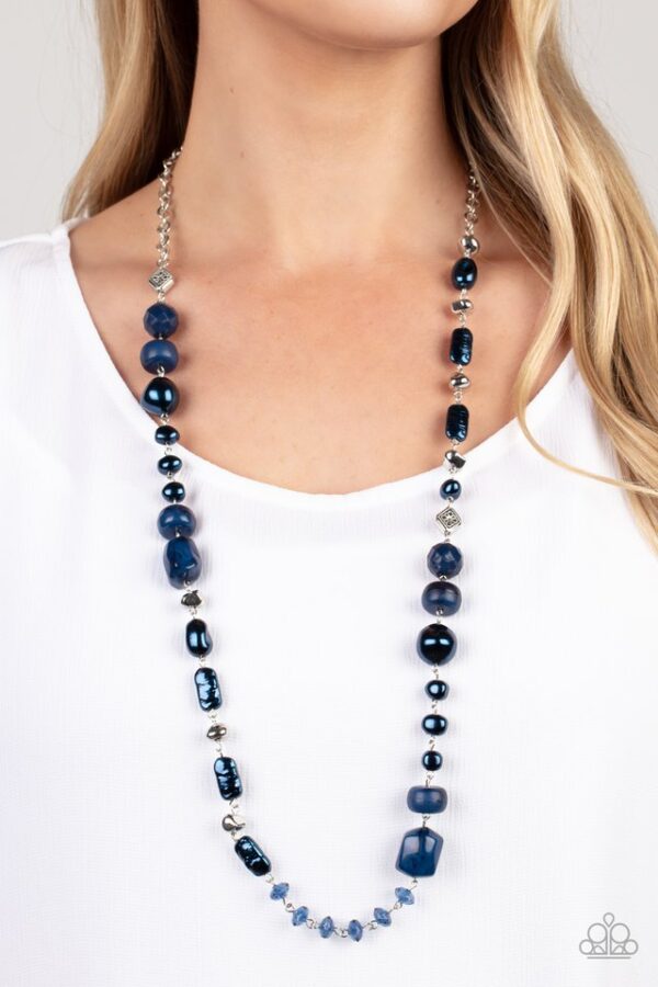 Paparazzi Necklace ~ Juicy Gossip - Blue