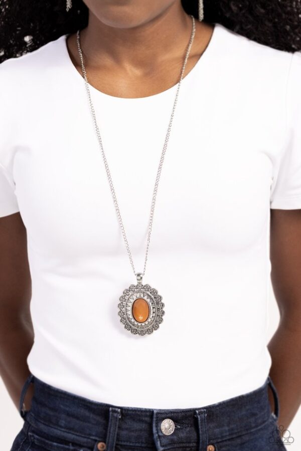 Paparazzi Necklace ~ Mesa Medallion - Brown