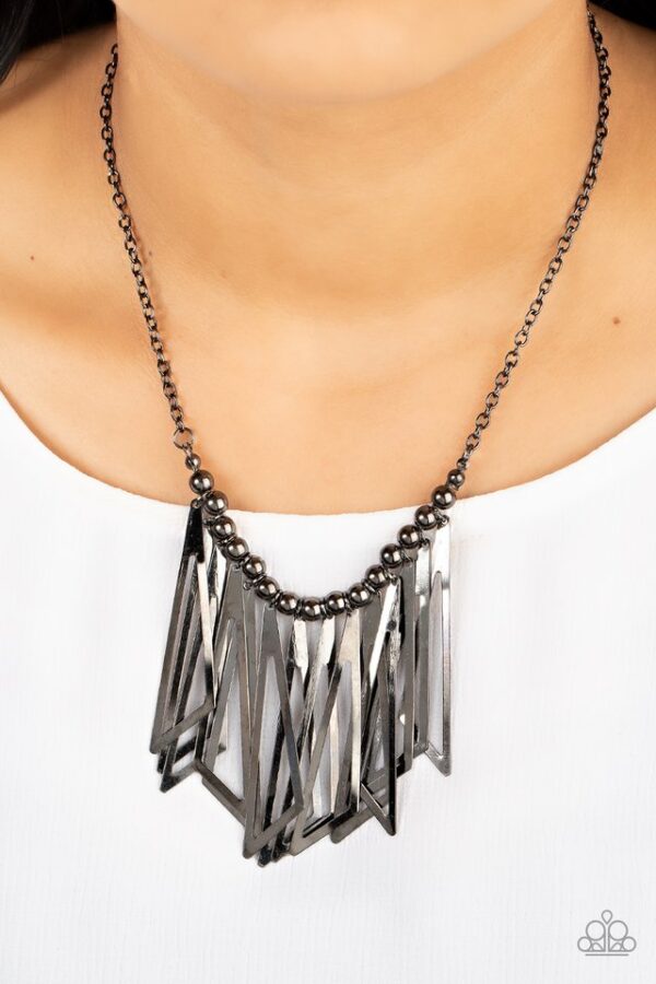 Paparazzi Necklace ~ Industrial Jungle - Black