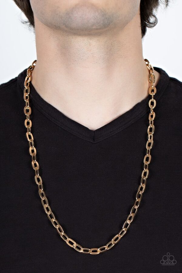 Paparazzi Necklace ~ Interference - Gold