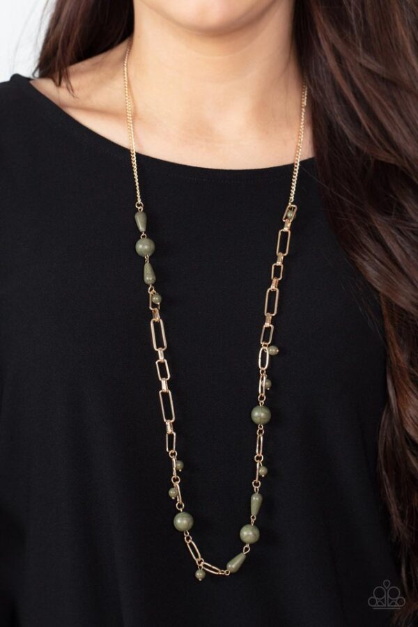 Paparazzi Necklace ~ Desert Journey - Green