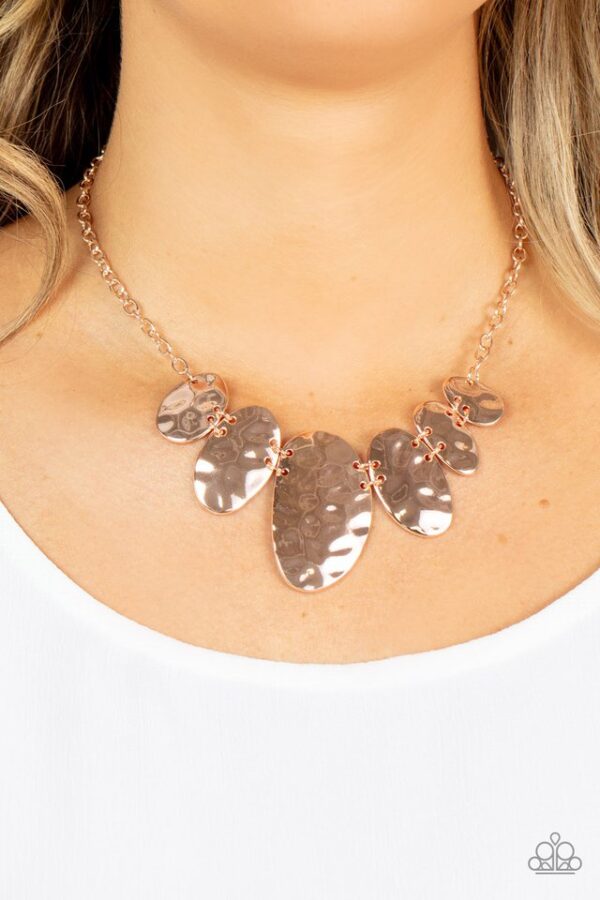 Paparazzi Necklace ~ Cave Crawl - Rose Gold