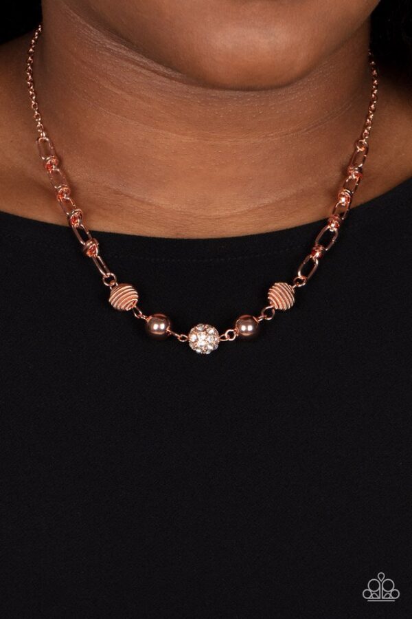 Paparazzi Necklace ~ Taunting Twinkle - Copper