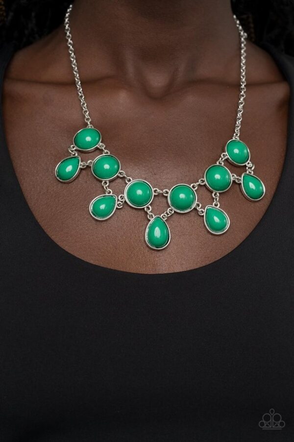 Paparazzi Necklace ~ Very Valley Girl - Green