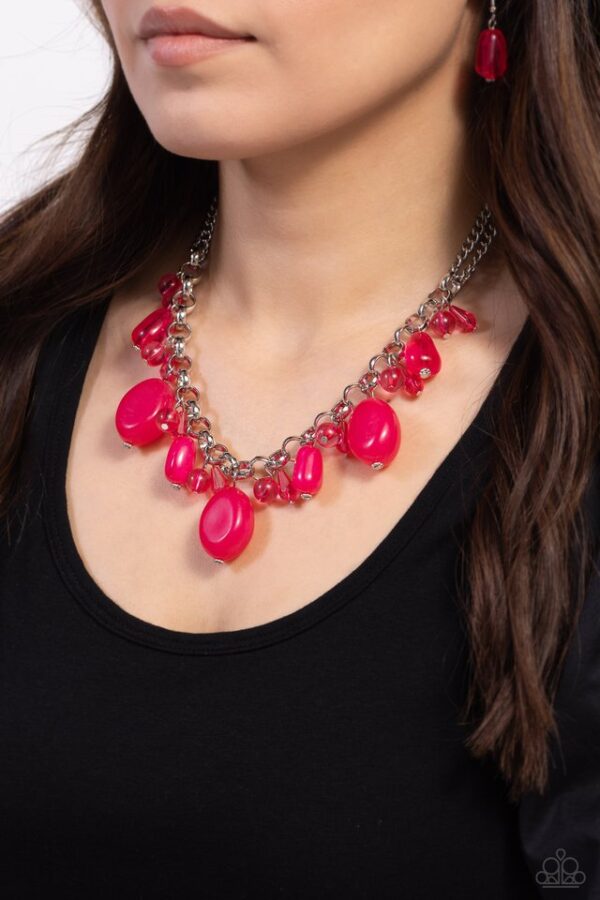 Paparazzi Necklace ~ Venetian Vacation - Pink