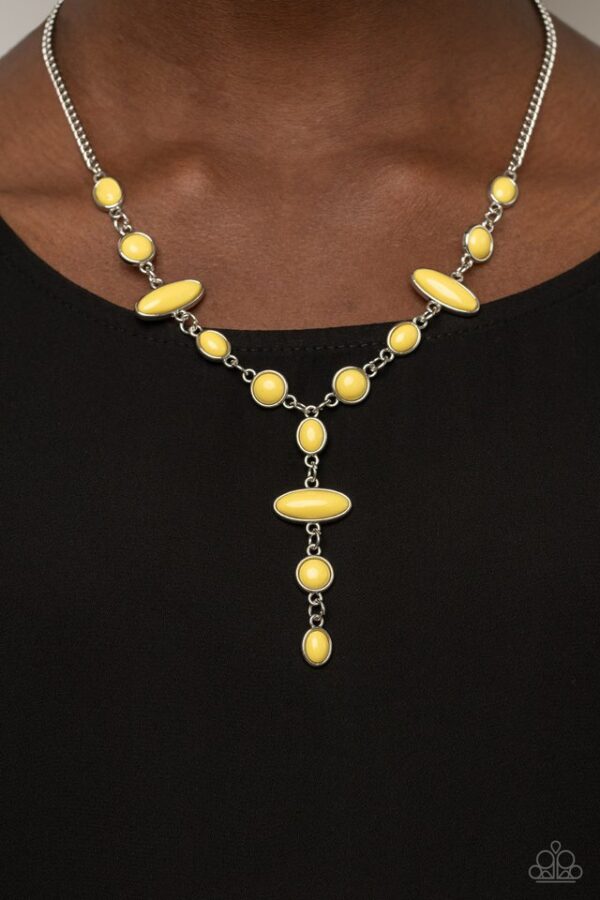 Paparazzi Necklace ~ Authentically Adventurous - Yellow