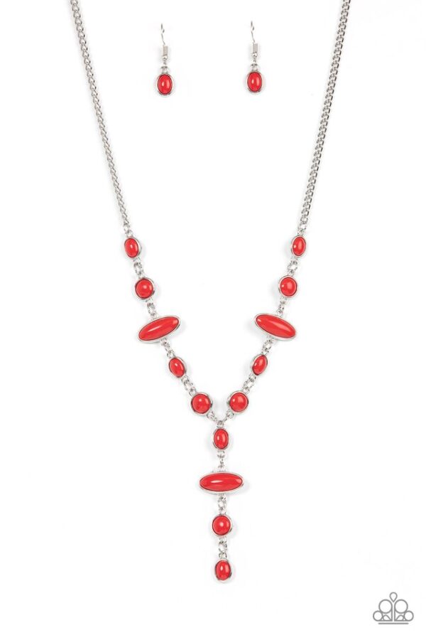 Paparazzi Necklace ~ Authentically Adventurous - Red