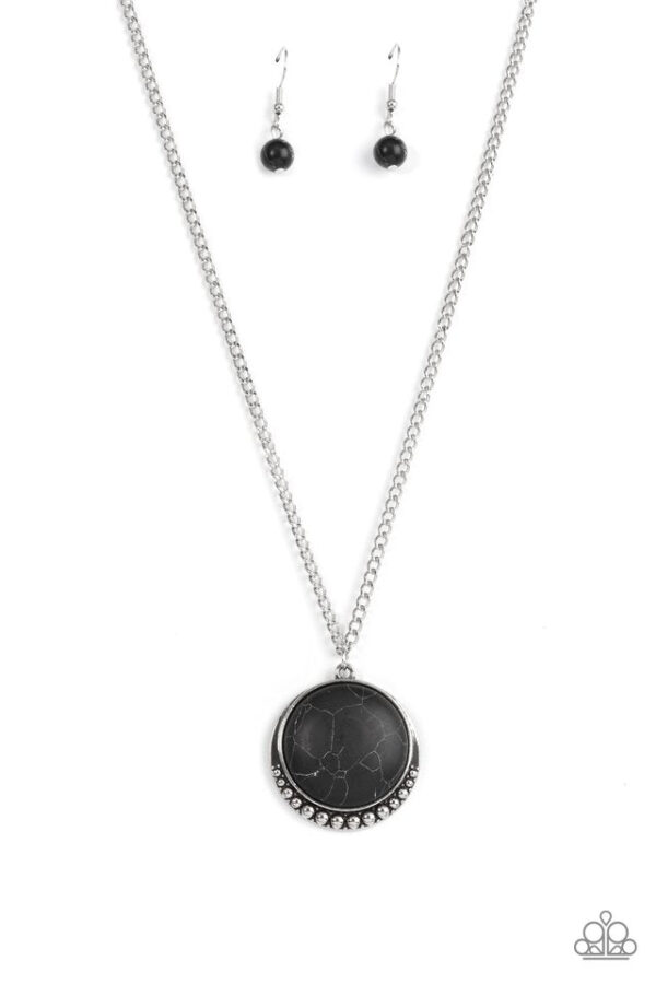 Paparazzi Necklace ~ Mojave Moon - Black