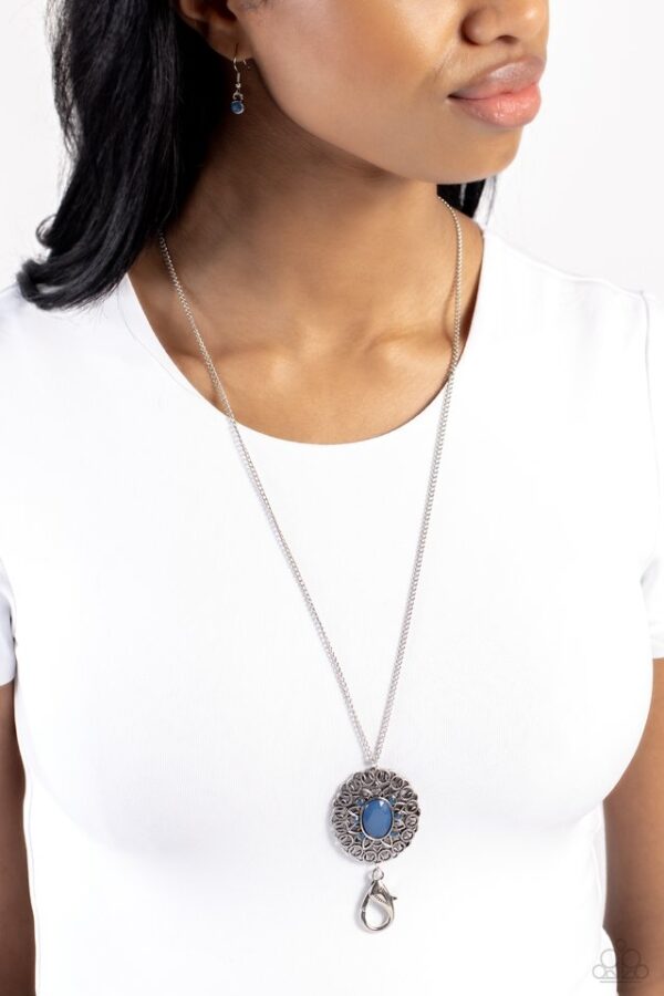 Paparazzi Necklace ~ Solar Stunner - Blue