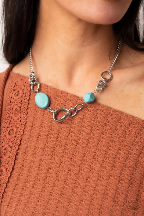 Paparazzi Necklace ~ Sonoran Solo - Blue