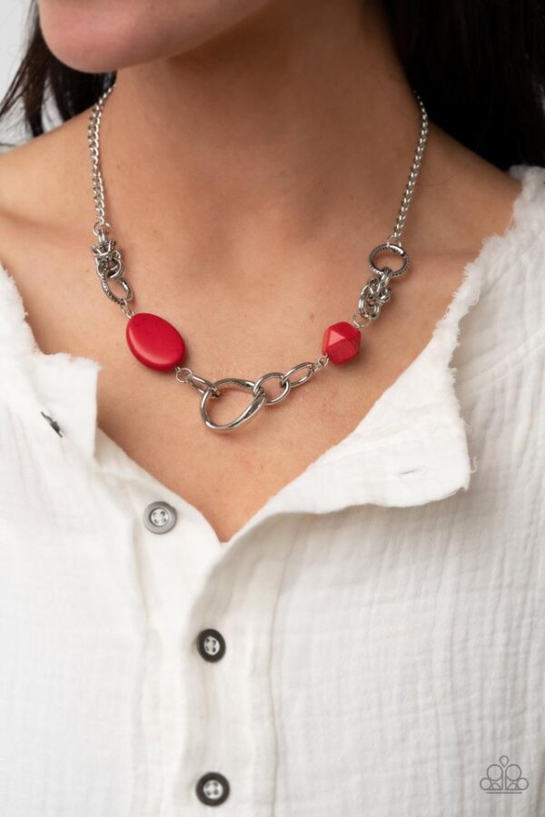 Paparazzi Necklace ~ Sonoran Solo - Red