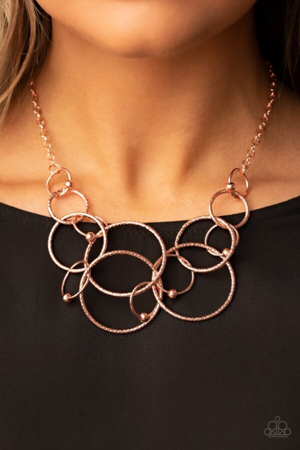 Paparazzi Necklace ~ Encircled in Elegance - Copper