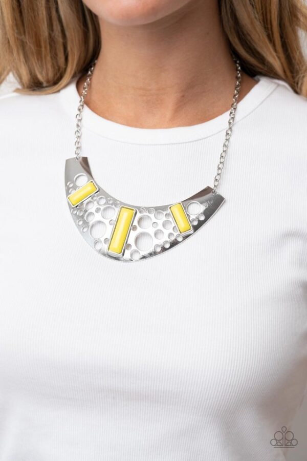 Paparazzi Necklace ~ Real Zeal - Yellow