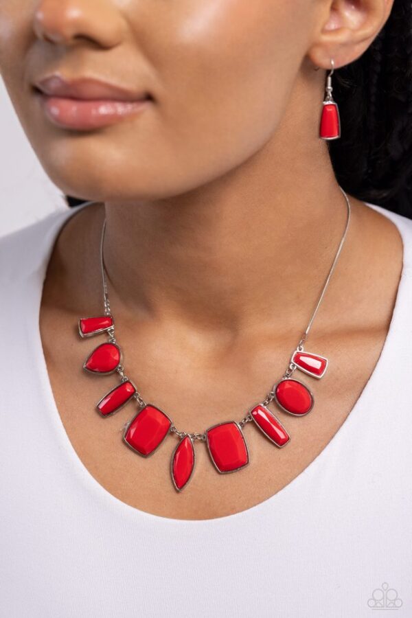 Paparazzi Necklace ~ Luscious Luxe - Red