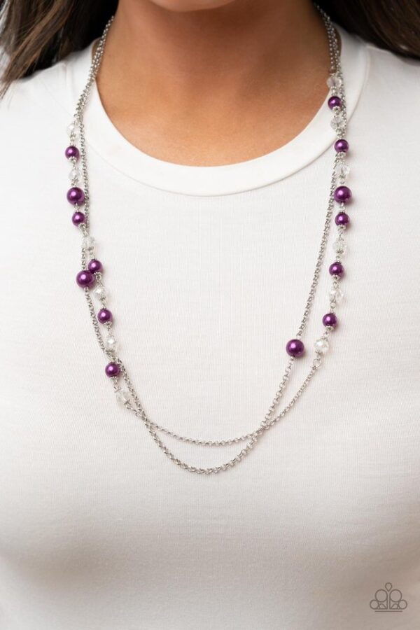 Paparazzi Necklace ~ Venice Vanity - Purple