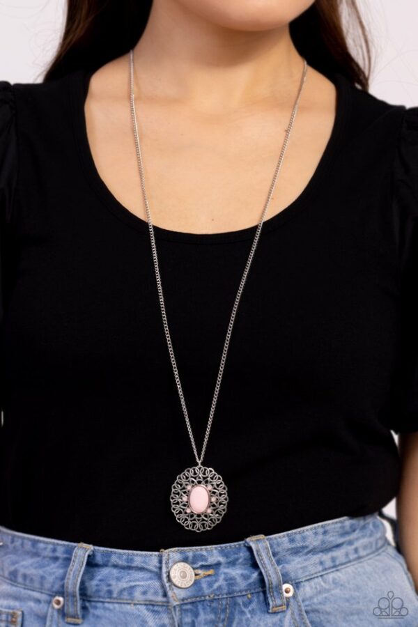 Paparazzi Necklace ~ Solar Stunner - Pink