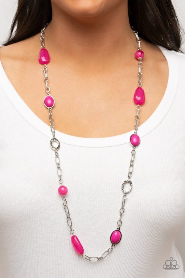 Paparazzi Necklace ~ Barcelona Bash - Pink