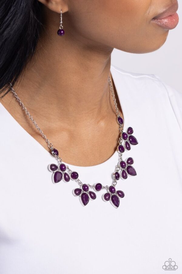 Paparazzi Necklace ~ FROND-Runner Fashion - Purple