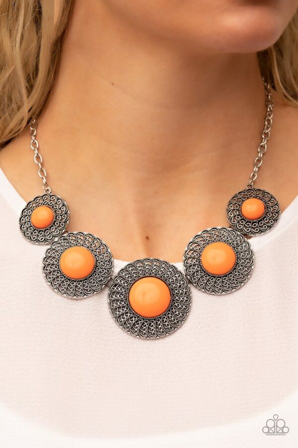 Paparazzi Necklace ~ Detail Orientated - Orange