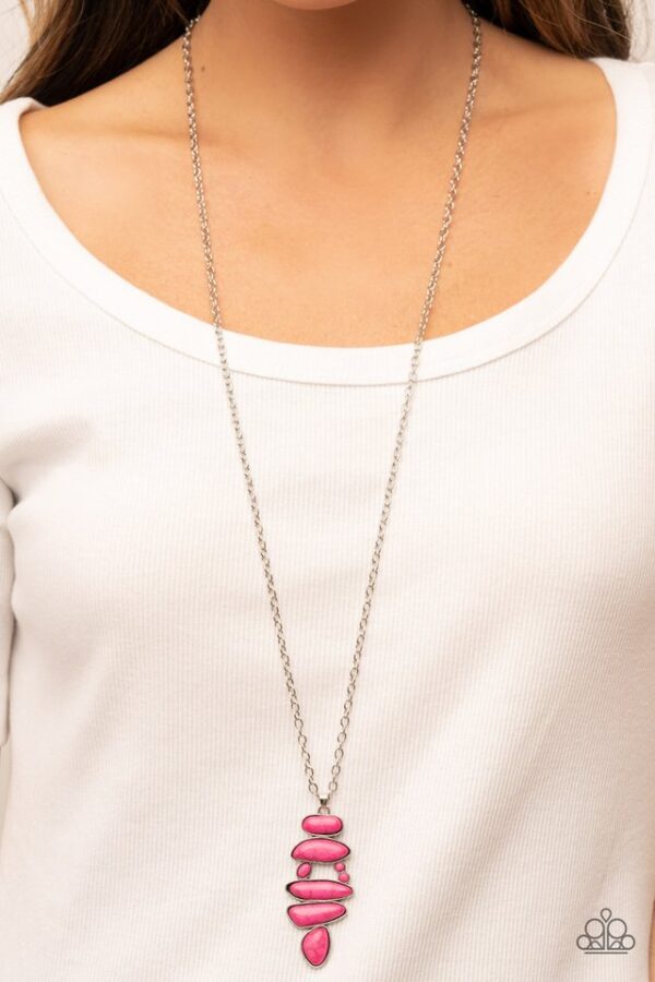 Paparazzi Necklace ~ Mojave Mountaineer - Pink