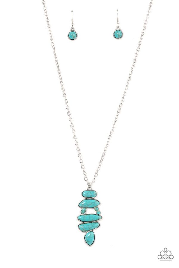 Paparazzi Necklace ~ Mojave Mountaineer - Blue