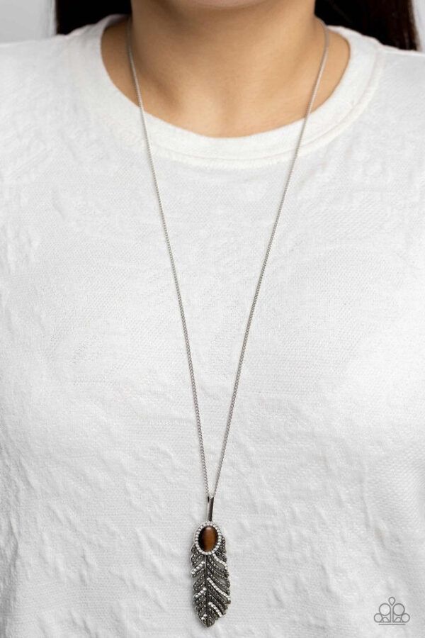 Paparazzi Necklace ~ Pure QUILL-Power - Brown