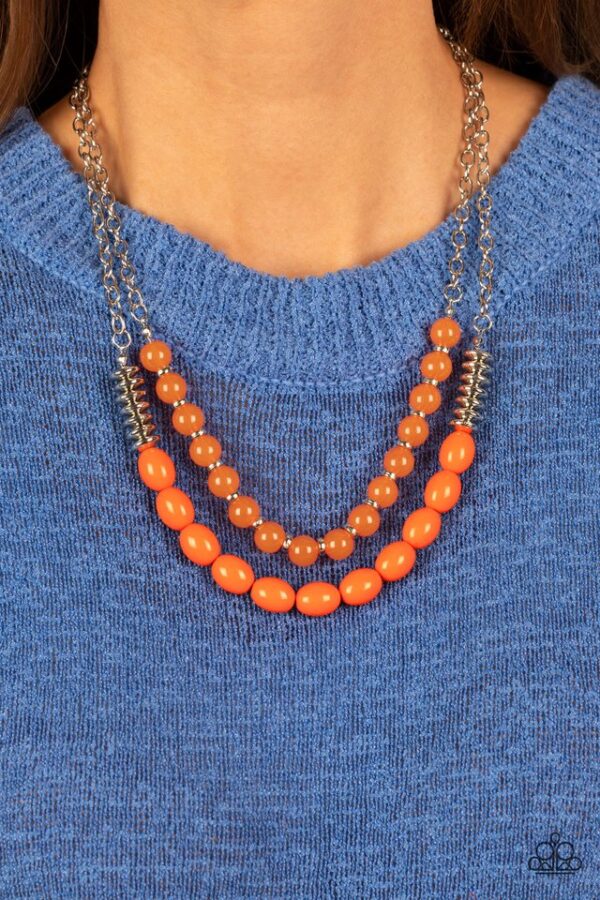 Paparazzi Necklace ~ Venetian Voyage - Orange