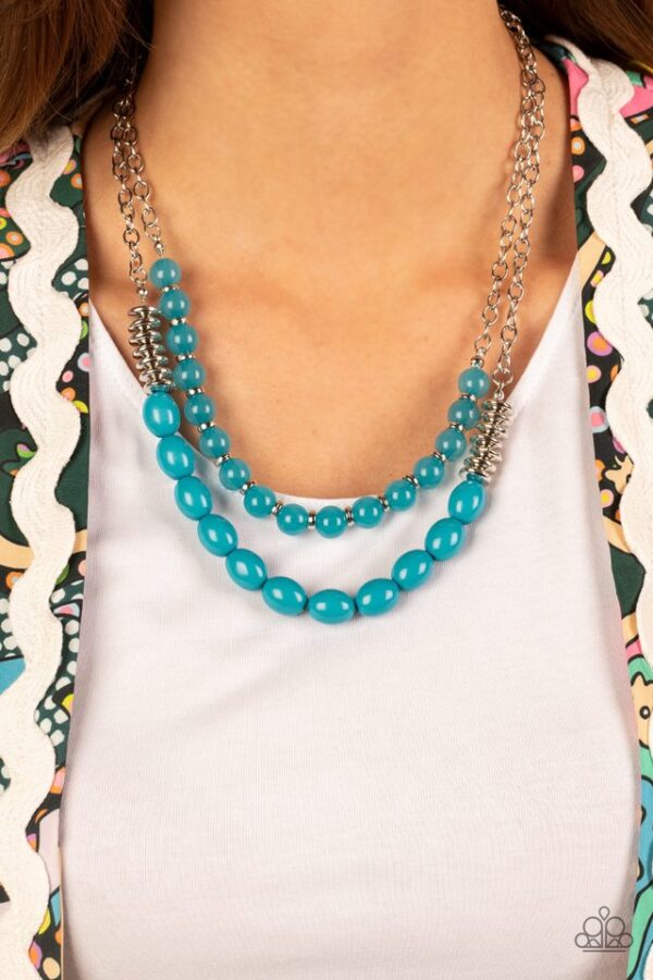 Paparazzi Necklace ~ Venetian Voyage - Blue