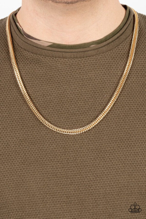 Paparazzi Necklace ~ Downtown Defender - Gold