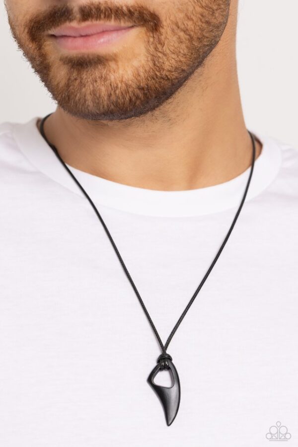 Paparazzi Necklace ~ Summer Shark - Black