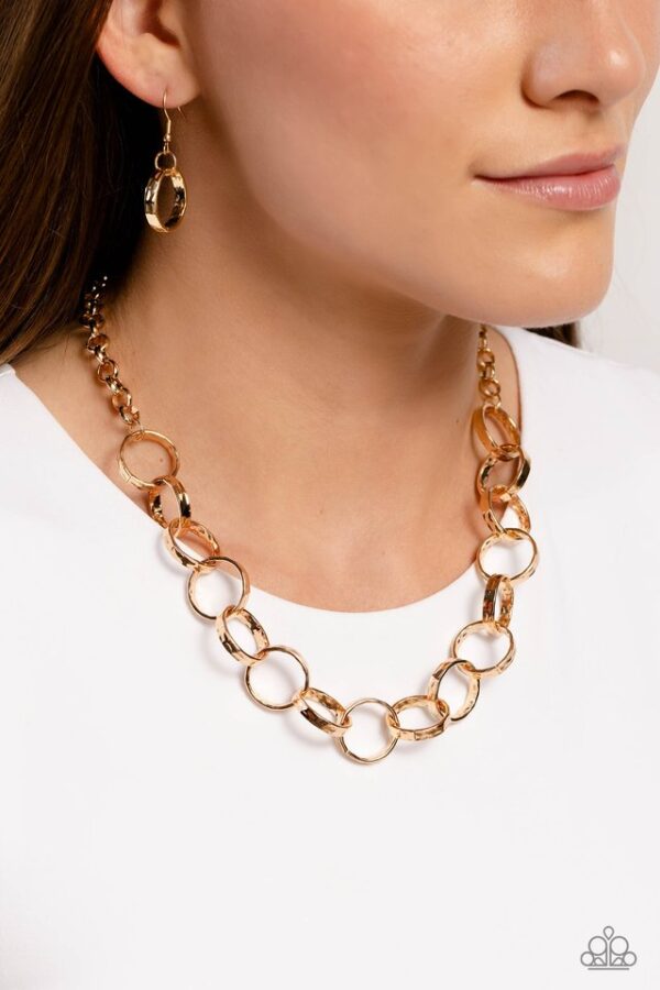 Paparazzi Necklace ~ Metro Medley - Gold