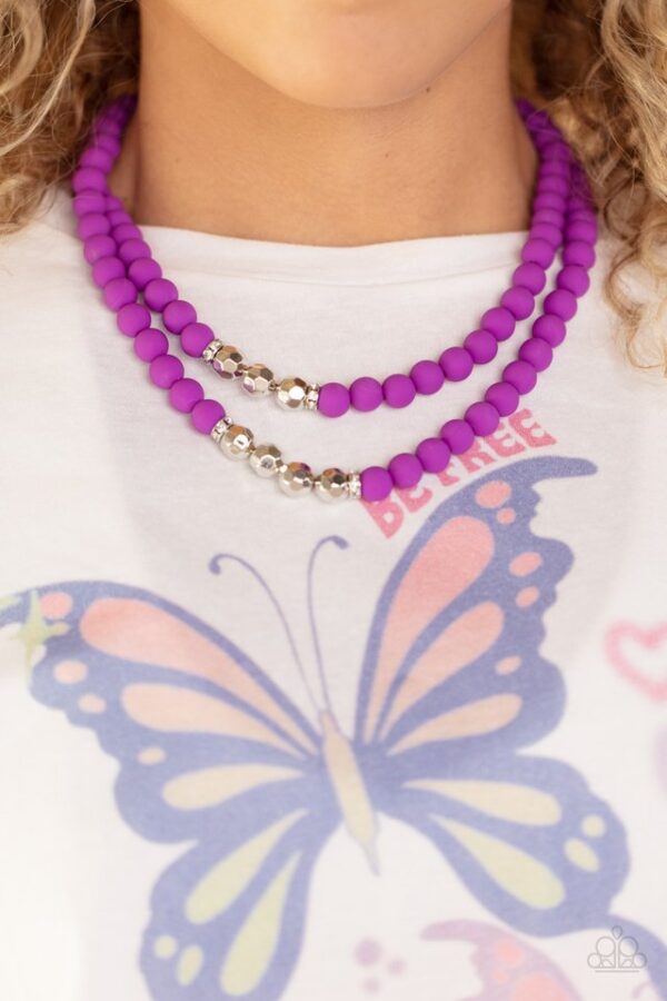 Paparazzi Necklace ~ Summer Splash - Purple