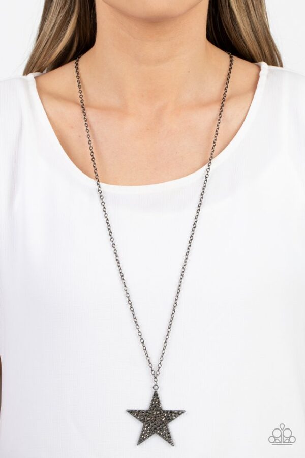 Paparazzi Necklace ~ Rock Star Sparkle - Black