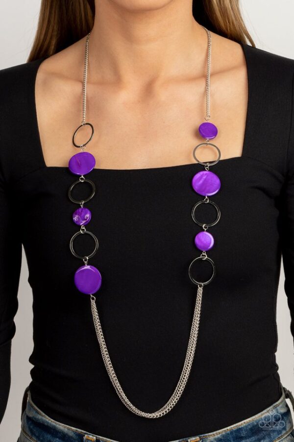 Paparazzi Necklace ~ Beach Hub - Purple