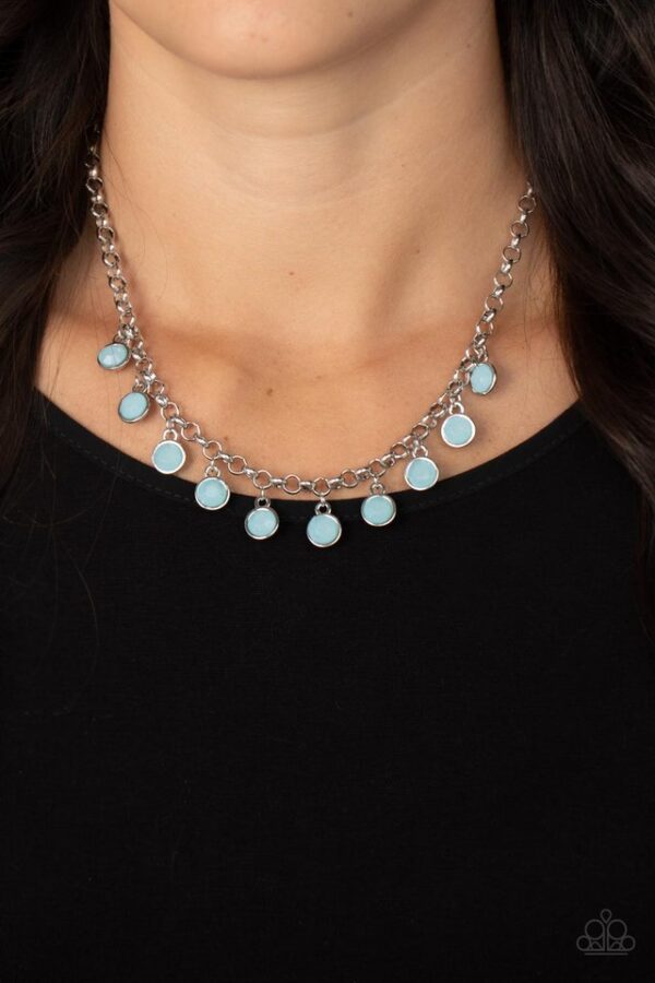 Paparazzi Necklace ~ Moonbeam Magic - Blue