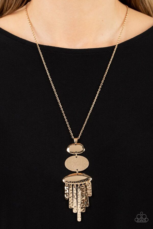 Paparazzi Necklace ~ After the ARTIFACT - Gold