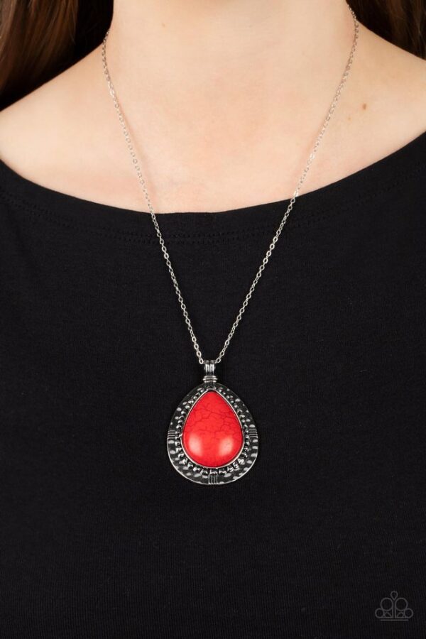 Paparazzi Necklace ~ Western Wilderness - Red