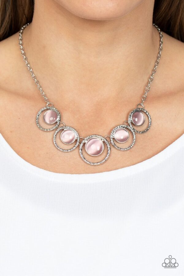 Paparazzi Necklace ~ Elliptical Enchantment - Pink