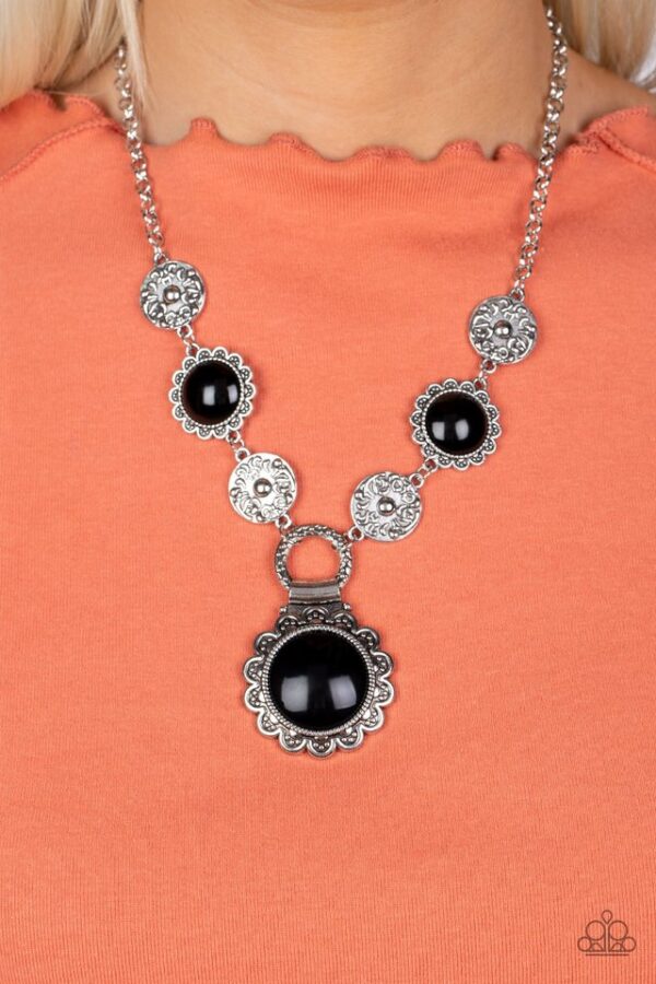 Paparazzi Necklace ~ Poppy Persuasion - Black