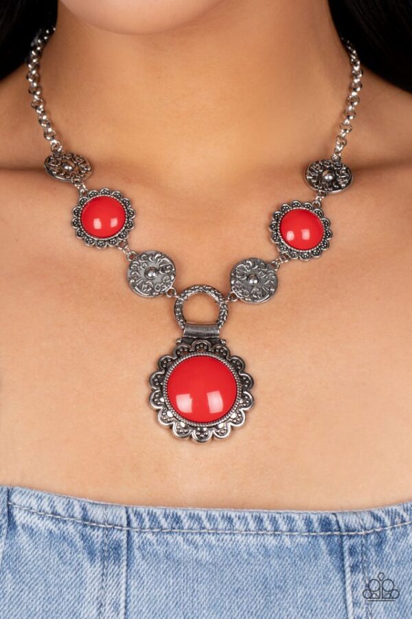 Paparazzi Necklace ~ Poppy Persuasion - Red