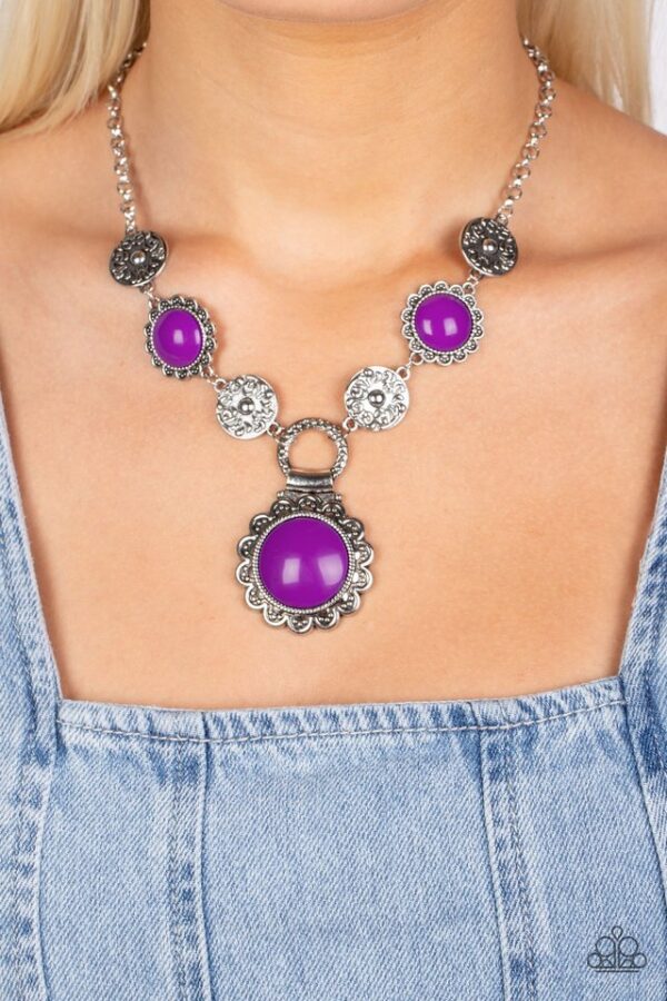 Paparazzi Necklace ~ Poppy Persuasion - Purple