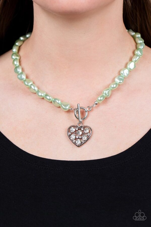 Paparazzi Necklace ~ Color Me Smitten - Green