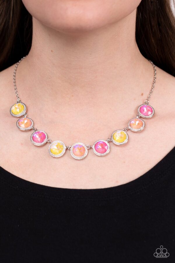 Paparazzi Necklace ~ Queen of the Cosmos - Yellow