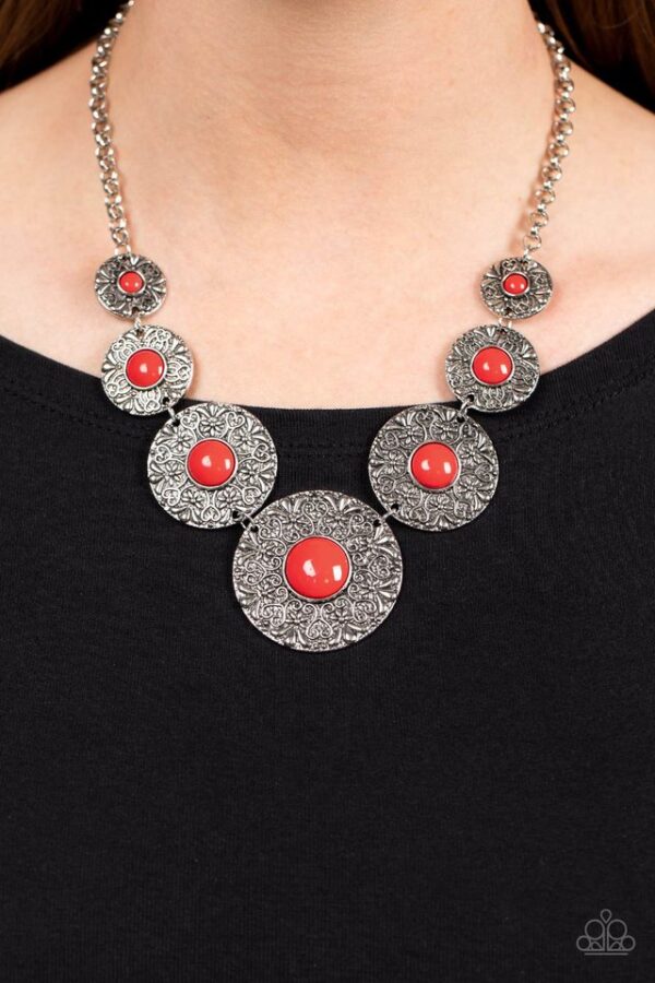 Paparazzi Necklace ~ Garden Glade - Red