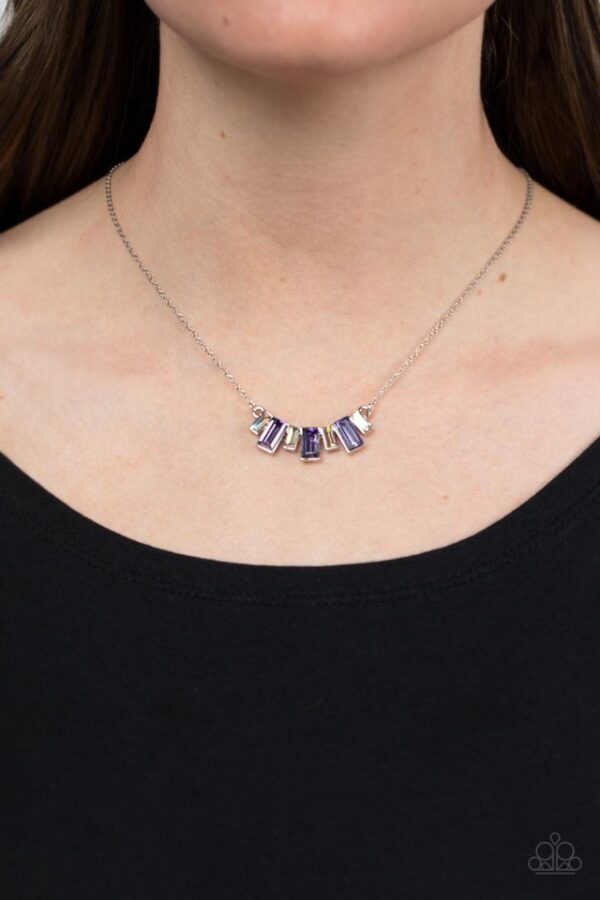 Paparazzi Necklace ~ Hype Girl Glamour - Purple