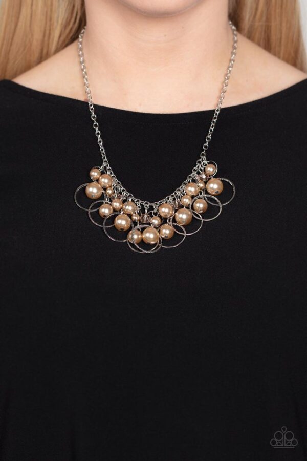 Paparazzi Necklace ~ Ballroom Bliss - Brown